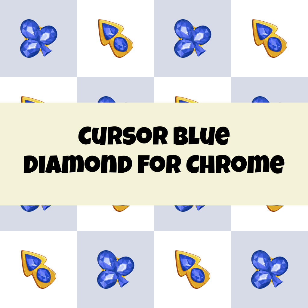 Cursor Blue Diamond For Chrome